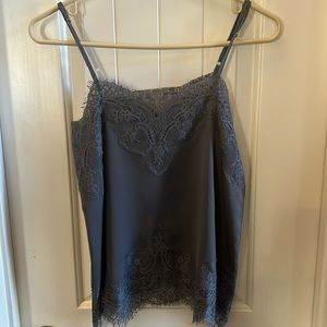 Storia Charcoal Lace Trim Camisole